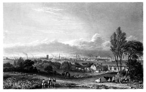 Vista de Manchester, 1844.