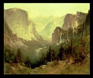 Caça em Yosemite, 1890 de Thomas Hill