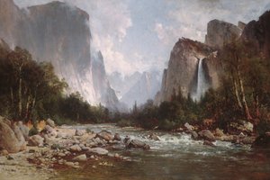 Vista do vale de Yosemite, 1885.