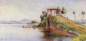 Hangchow, uma ponte sobre a calçada, West Lake