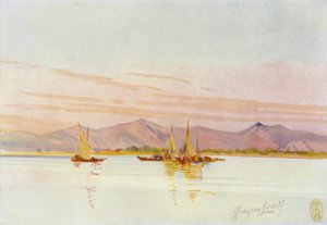 Perto de Cantão, Barcos de Pesca no Rio das Pérolas de Thomas Hodgson Liddell