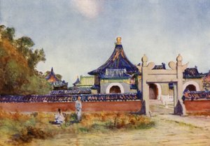 Pequim, o Templo dos Imperadores, o Templo do Céu de Thomas Hodgson Liddell