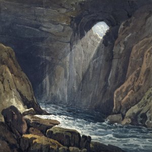 Interior da gruta de Porth yr Ogof