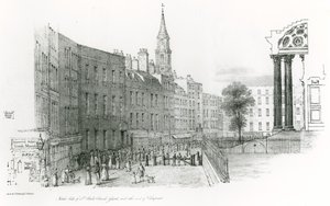 Lado norte, de, st paul, catedral, londres, igreja, jarda, com, a, fim, de, Cheapside
