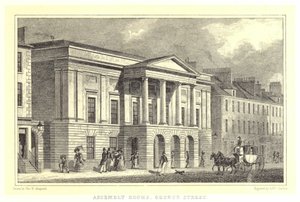 Salas de Reunião, George Street (gravura) de Thomas Hosmer (after) Shepherd