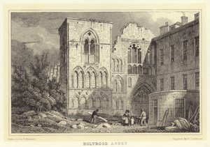 Abadia de Holyrood (gravura) de Thomas Hosmer (after) Shepherd