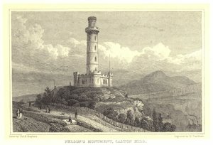 Monumento de Nelson, Calton Hill (gravura)