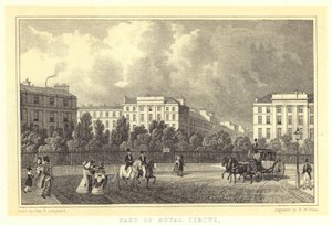 Parte do Royal Circus (gravura) de Thomas Hosmer (after) Shepherd