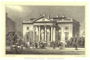 Salão do Médico, George Street (gravura) de Thomas Hosmer (after) Shepherd