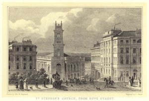 Igreja de São Estêvão, da Rua Howe (gravura)
