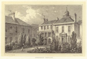Praça do Cirurgião (gravura) de Thomas Hosmer (after) Shepherd