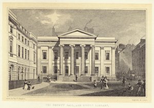 The County Hall, and Signet Library (gravura) de Thomas Hosmer (after) Shepherd