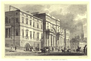The University, South Bridge Street (gravura) de Thomas Hosmer (after) Shepherd