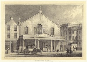 Theatre Royal (gravura) de Thomas Hosmer (after) Shepherd
