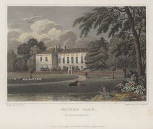 Wicken Park, Northamptonshire (gravura colorida) de Thomas Hosmer (after) Shepherd
