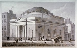 Albion Chapel, Londres, c1827.                                                de Thomas Hosmer Shepherd