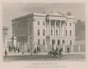Apsley House, Hyde Park Corner, Londres, a residência do Duque de Wellington de Thomas Hosmer Shepherd