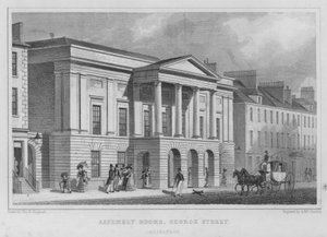 Assembly Rooms, George Street, Edinburgh (gravura) de Thomas Hosmer Shepherd