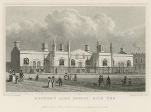 Casas de esmolas de cerveja em Mile End de Thomas Hosmer Shepherd