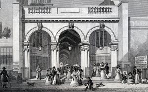 Arcada de Burlington, Picadilly, gravada por William Tombleson, 1828 de Thomas Hosmer Shepherd