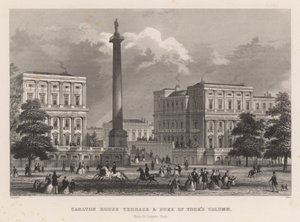 Carlton House Terrace e Duke of York&39;s Column, do Parque St. James de Thomas Hosmer Shepherd