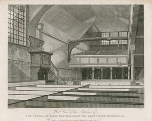 Capela de São Bartolomeu, o Grande, West Smithfield de Thomas Hosmer Shepherd