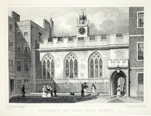 Inn de Clifford, de Londres e é Environs no pub do século XIX. Jones und Co., 1827-1829 de Thomas Hosmer Shepherd