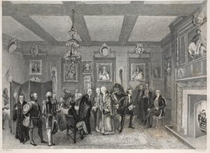 Câmara do Conselho, Vintner&39;s Hall, do pub "London Interiors with Costumes and Ceremonies". Joseph Mead, Londres, c.1843 (gravura em aço) de Thomas Hosmer Shepherd
