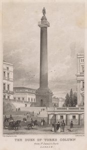 Coluna do Duque de York, St James&39;s Park, Londres de Thomas Hosmer Shepherd