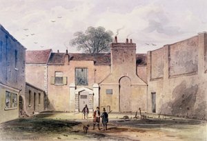 Entrada para a prisão de Tothill Fields, 1850 de Thomas Hosmer Shepherd