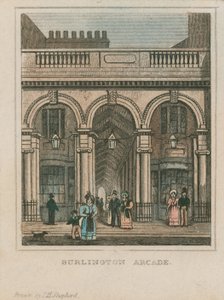 Vista exterior, de, burlington, arcada de Thomas Hosmer Shepherd