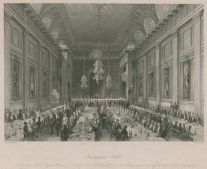 Salão do Maçom; Jantar da Royal Humane Society de Thomas Hosmer Shepherd