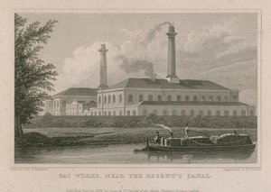 Obras de gás, perto do Canal do Regente de Thomas Hosmer Shepherd