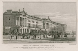 Terraço de Hanover, Regent&39;s Park, Londres de Thomas Hosmer Shepherd