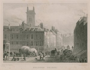 Ponte Holborn, Londres de Thomas Hosmer Shepherd
