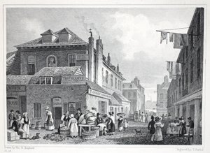 Hungerford Market, Strand, do pub &39;London and its Environs in the 19th century&39;. Jones und Co., 1827-1829 de Thomas Hosmer Shepherd