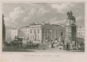 Melhorias em Charing Cross (gravura) de Thomas Hosmer Shepherd