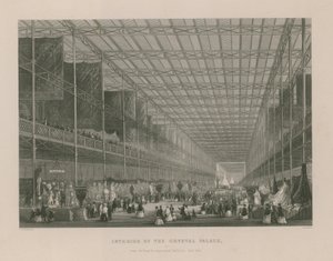 Interior do Palácio de Cristal (gravura) de Thomas Hosmer Shepherd