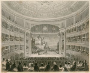 Vista interior, de, drury, pista, teatro, londres de Thomas Hosmer Shepherd
