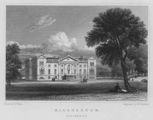 Kilgraston, Perthshire (gravura) de Thomas Hosmer Shepherd