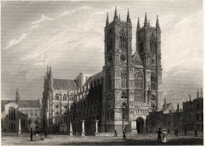 Londres, vista da Abadia de Wesminster de Thomas Hosmer Shepherd