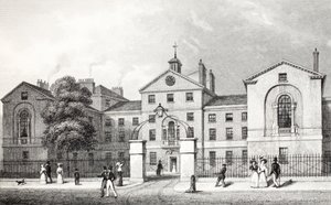Middlesex Hospital, do pub "London and its Environs in the 19th Century". Jones und Co., 1827-1829 de Thomas Hosmer Shepherd