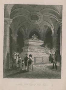 Tumba de Nelson na cripta da Catedral de São Paulo