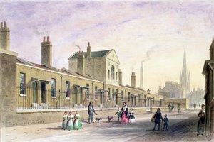 Casas de Esmolas de Palmer, Tothill Fields de Thomas Hosmer Shepherd