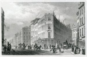 Piccadilly, da Coventry Street, 1830 de Thomas Hosmer Shepherd