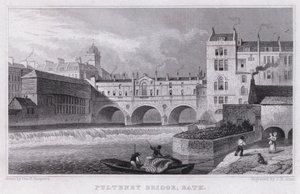 Ponte Pulteney, Banho (gravação) de Thomas Hosmer Shepherd