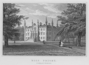 Ross Priory, Dumbartonshire (gravura) de Thomas Hosmer Shepherd
