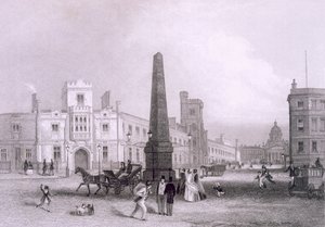 Escola para Cegos Indigentes e Hospital de Belém, c1851-55. de Thomas Hosmer Shepherd