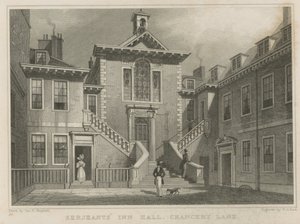 Hospedaria de Serjeants, Chancery Lane, Londres de Thomas Hosmer Shepherd