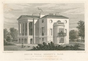 South Villa, Regent&39;s Park, Londres de Thomas Hosmer Shepherd
